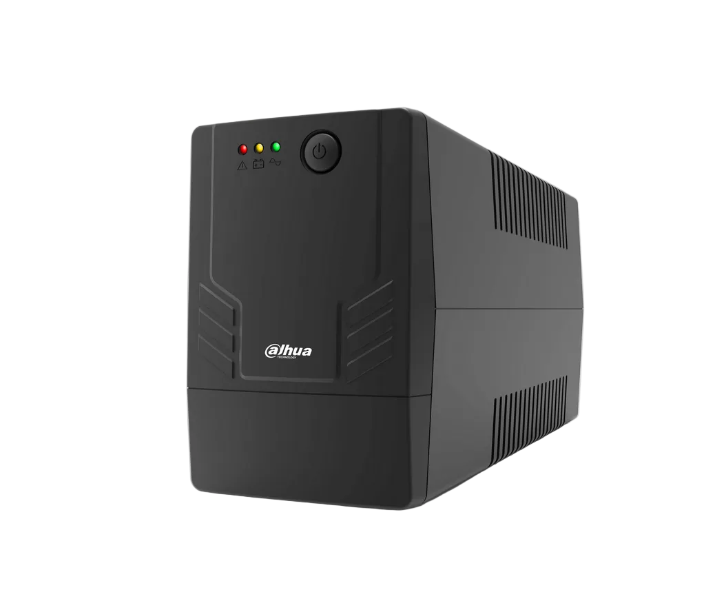 Black Dahua power supply unit on a white background