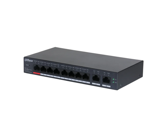 Dahua CS4010-8ET-110 10-Port Cloud Managed Switch, 8 PoE Ports