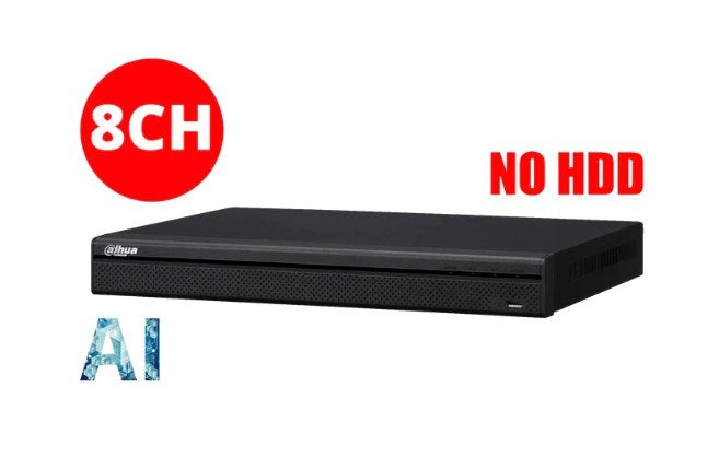Dahua NVR4208-8P-AI/ANZ 8-channel 8PoE WizSense network video recorder