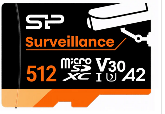 Silicon Power 512GB Surveillance microSDXC Card