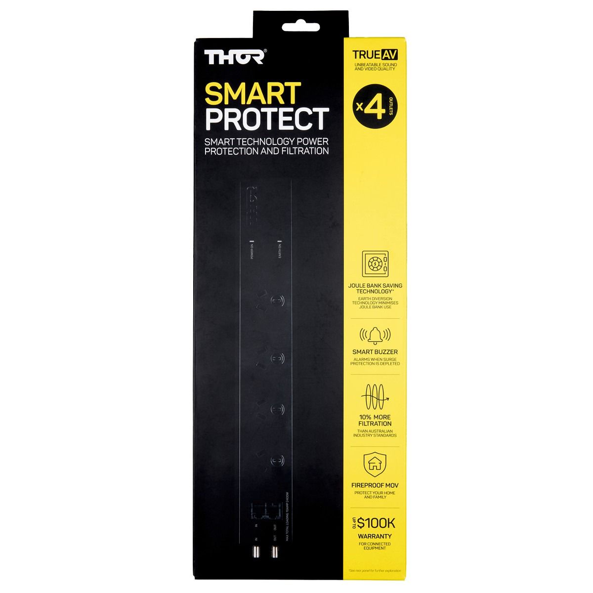 Thor E1/45A 4-Way Filtered Power Board with Enhanced Noise Filtration product image