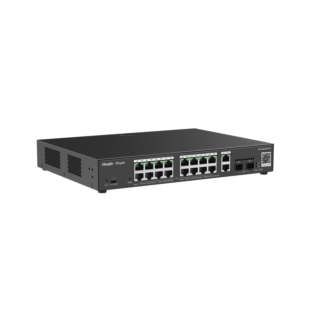 Ruijie Reyee RG-ES220GS-P 20-Port Gigabit Managed PoE+ Switch